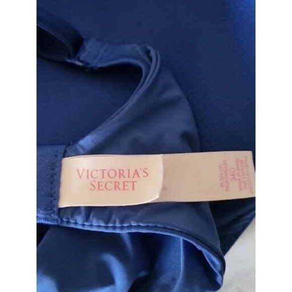 Victoria's Secret  Push-up Underwire blue Bra size 34D - Picture 6 of 7